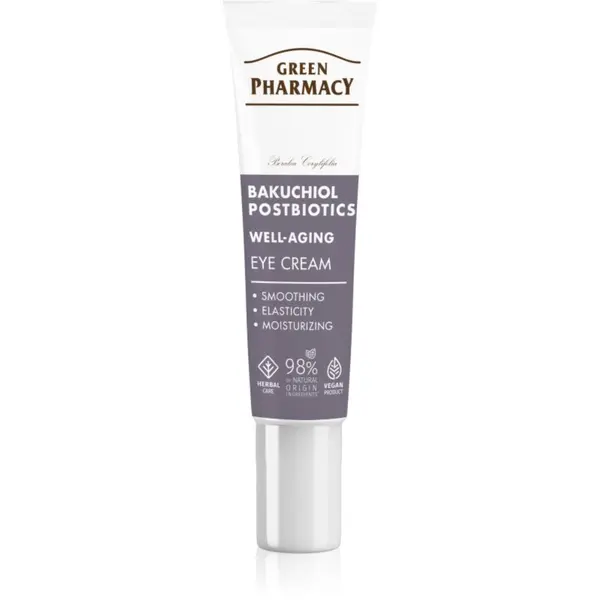 Green Pharmacy Green Pharmacy Bakuchiol & Postbiotics Eye Cream krema za područje oko očiju protiv znakova starenja 15 ml
