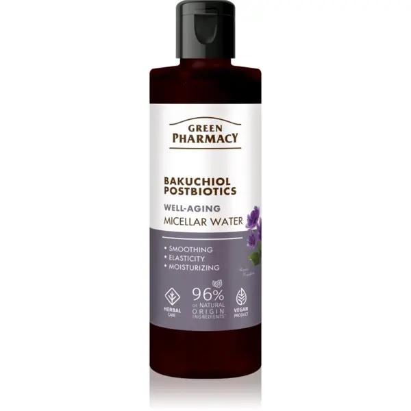 Green Pharmacy Green Pharmacy Bakuchiol & Postbiotics Micellar Water micelarna voda protiv starenja i za zatezanje kože lica 200 ml