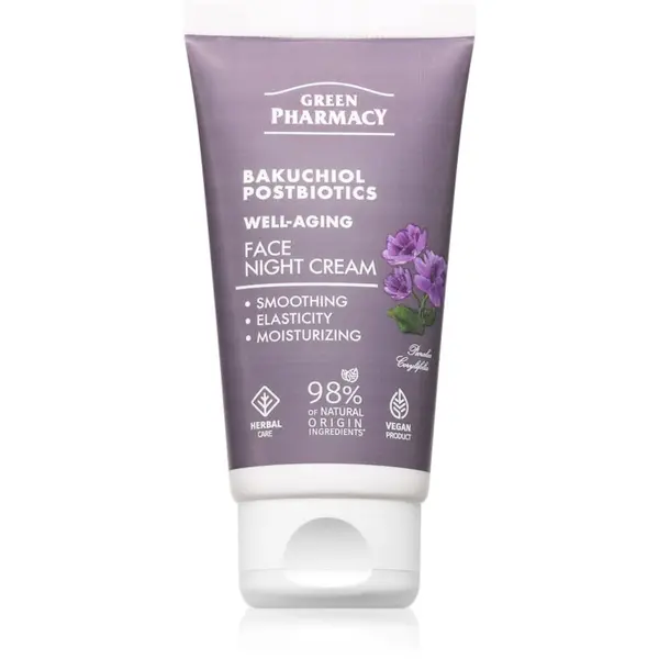 Green Pharmacy Green Pharmacy Bakuchiol & Postbiotics Night Face Cream hidratantna noćna krema protiv bora 50 ml