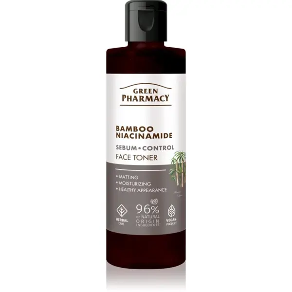 Green Pharmacy Green Pharmacy Bamboo & Niacinamide Face Toner aktivni tonik za masnu kožu 200 ml