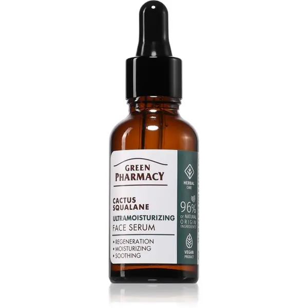 Green Pharmacy Green Pharmacy Cactus & Squalane Face Serum intenzivni hidratantni serum 30 ml