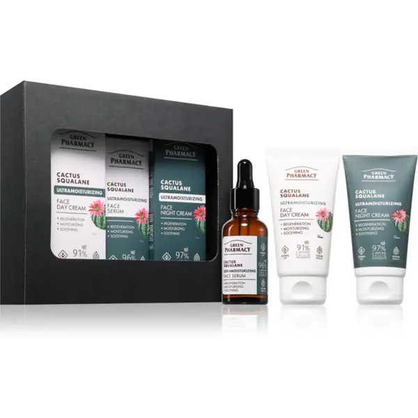 Green Pharmacy Green Pharmacy Cactus & Squalane Set poklon set za hidrataciju i zatezanje kože