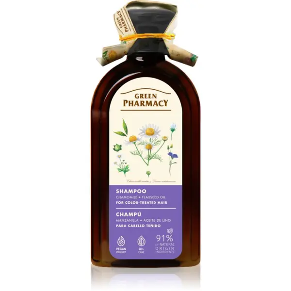 Green Pharmacy Green Pharmacy Chamomile & Linseed Oil Shampoo njegujući šampon za obojenu kosu 350 ml