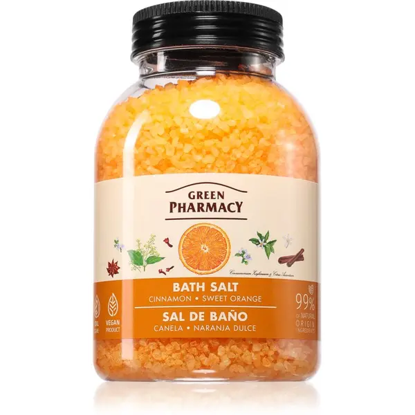 Green Pharmacy Green Pharmacy Cinnamon & Sweet orange Bath Salt relaksirajuća sol za kupku 1000 g