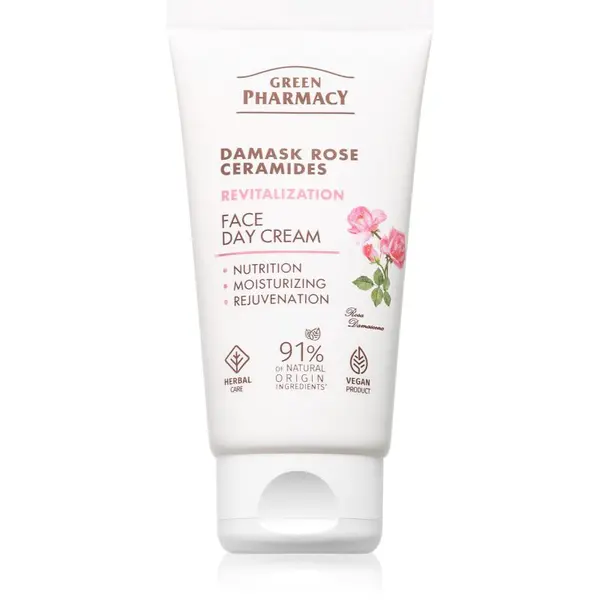Green Pharmacy Green Pharmacy Damask Rose & Ceramides Face Cream dnevna krema za lice s intenzivnom prehranom 50 ml