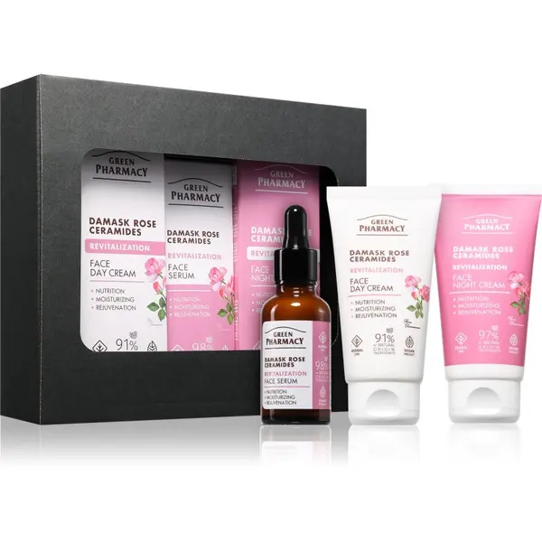 Green Pharmacy Green Pharmacy Damask Rose & Ceramides Set poklon set za savršeno lice