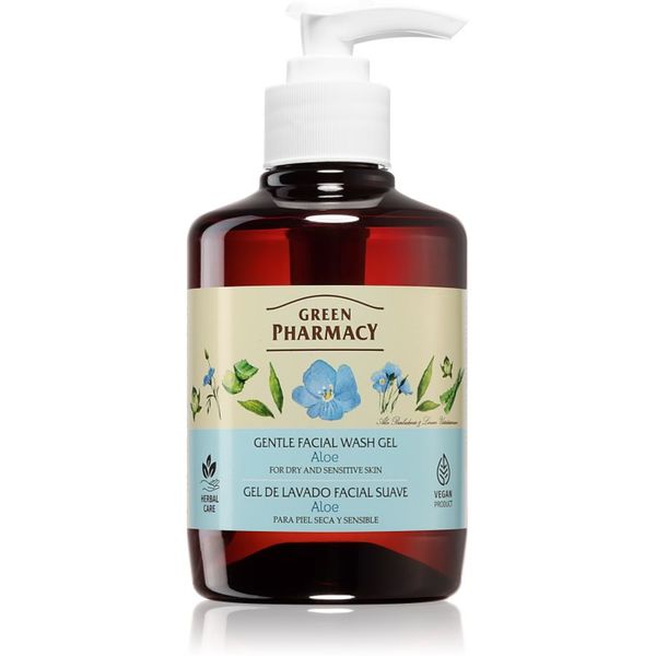 Green Pharmacy Green Pharmacy Face Care Aloe nježni gel za čišćenje za osjetljivu kožu lica 270 ml