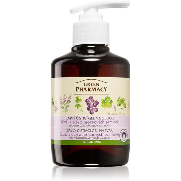 Green Pharmacy Green Pharmacy Face Care Sage nježni gel za čišćenje lica sklono iritaciji 270 ml