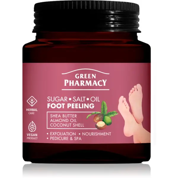 Green Pharmacy Green Pharmacy Foot Care Regenerating Sugar-Salt Oil Foot Peeling eksfolijacijski piling za noge 300 ml