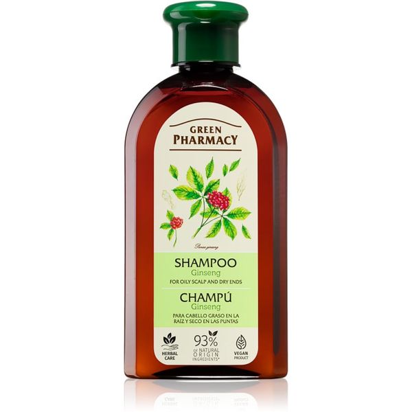 Green Pharmacy Green Pharmacy Hair Care Ginseng šampon za masno vlasište i suhe vrhove 350 ml