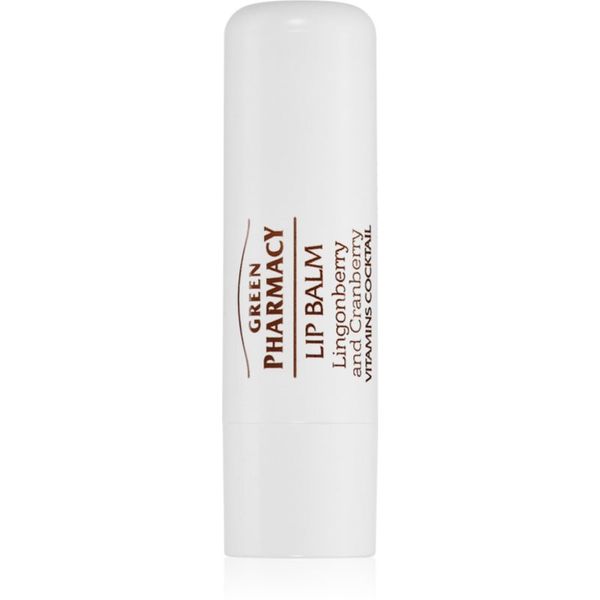 Green Pharmacy Green Pharmacy Lip Care Lingonberry and Cranberry hranjivi balzam za usne SPF 10 3.6 ml