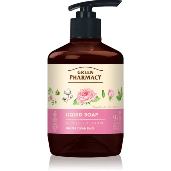 Green Pharmacy Green Pharmacy Musk Rose & Cotton tekući sapun za ruke 460 ml