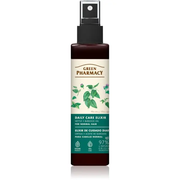 Green Pharmacy Green Pharmacy Nettle & Burdock oil Elixir serum za normalnu kosu 150 ml