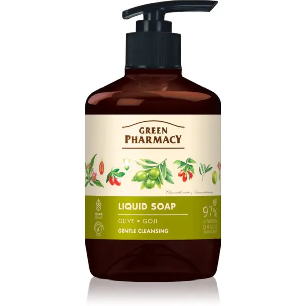 Green Pharmacy Green Pharmacy Olive & Goji Berry Liquid Soap tekući sapun za ruke s pumpicom 460 ml