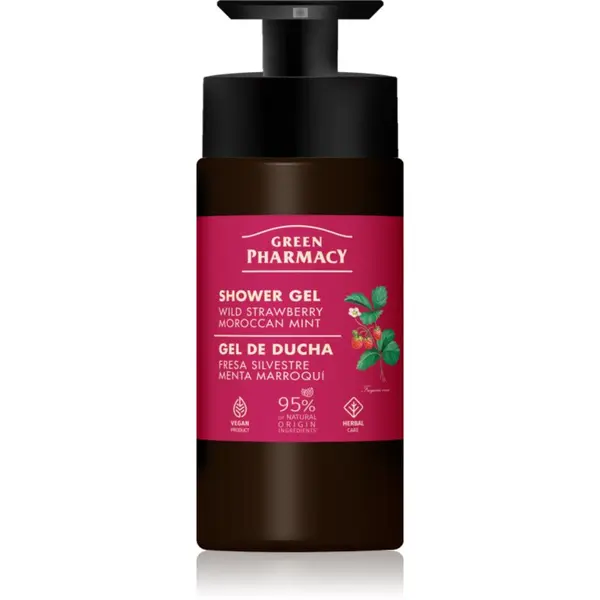 Green Pharmacy Green Pharmacy Wild Strawberry & Moroccan Mint Oil gel za tuširanje 739 ml