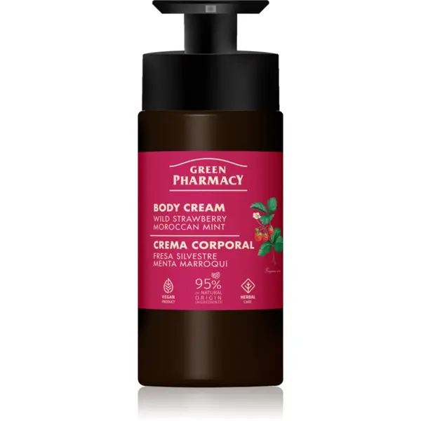 Green Pharmacy Green Pharmacy Wild Strawberry & Moroccan Mint Oil krema za tijelo 739 ml