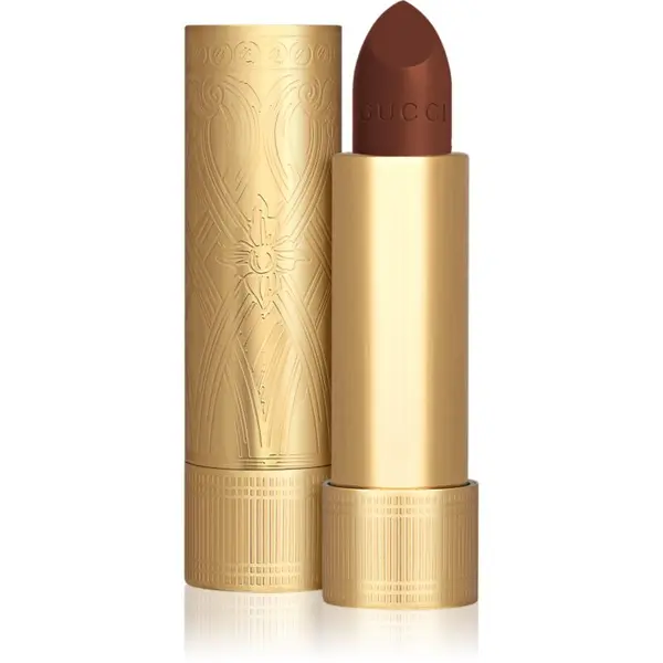 Gucci Gucci Gucci Beauty Rouge à Lèvres Satin Lipstick satenasti ruž za usne nijansa 123 Auroral Amber 3.5 g