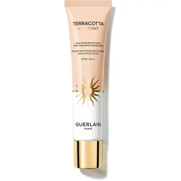 GUERLAIN GUERLAIN Terracotta Joli Teint Protecting Tinted Moisturizer posvjetljujući puder za prirodni izgled SPF 20 nijansa 00 Rosy 30 ml