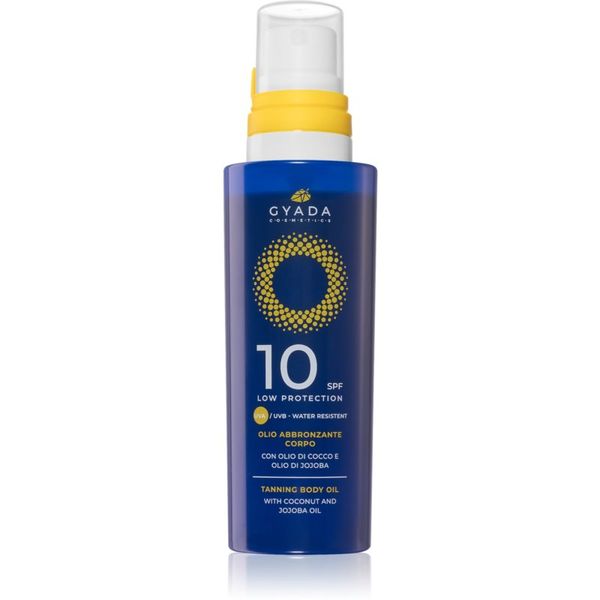 Gyada Cosmetics Gyada Cosmetics Solar Low Protection njegujuće ulje za sunčanje za tijelo SPF 10 150 ml