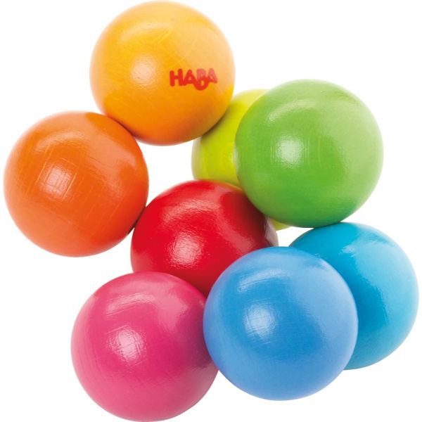 Haba Haba Wooden Rattle Balls zvečka od drva 6 m+ 1 kom