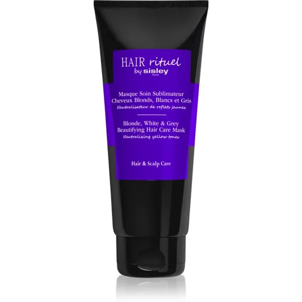 Hair Rituel by Sisley Hair Rituel by Sisley Blonde, White & Grey Beautifying Hair Care Mask maska za kosu za neutralizaciju bakrenih podtonova 200 ml