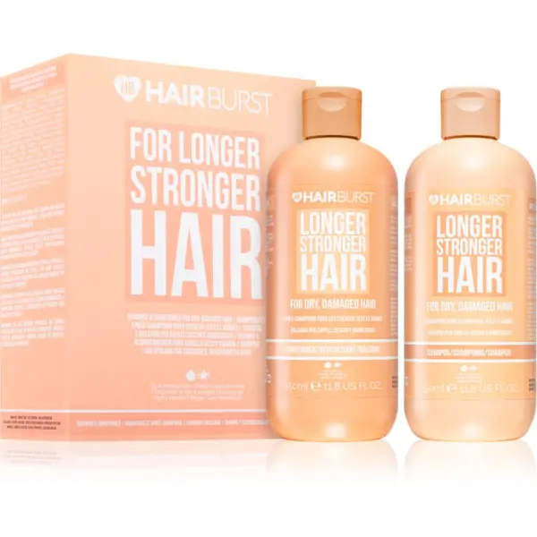 Hairburst Hairburst Longer Stronger Hair Dry, Damaged Hair Set poklon set za suhu i oštećenu kosu