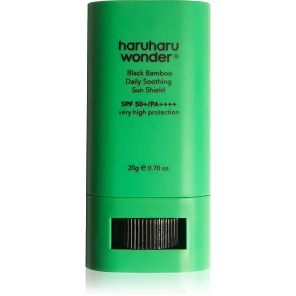 Haruharu Wonder Haruharu Wonder Black Bamboo Daily Soothing Sun Shield krema za sunčanje i sticku s umirujućim djelovanjem SPF 50+ 20 g