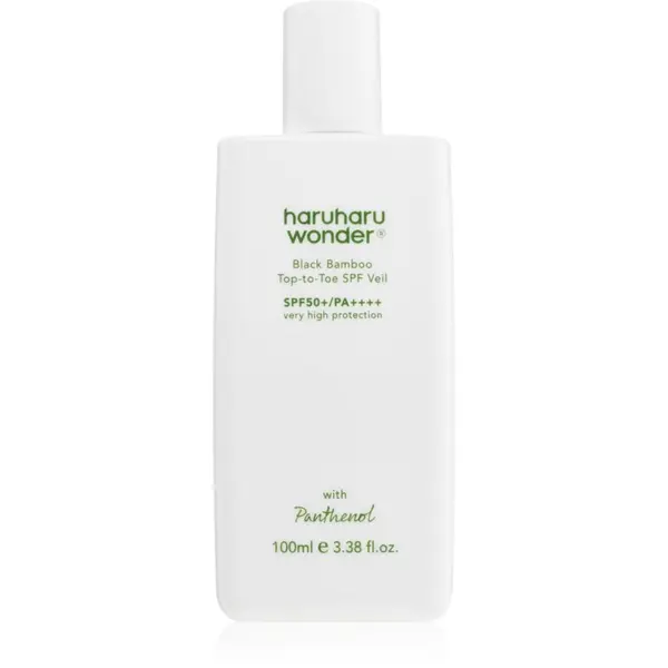 Haruharu Wonder Haruharu Wonder Black Bamboo Top-to-Toe SPF Veil blagi hranjivi fluid za tijelo i lice SPF 50+ 100 ml