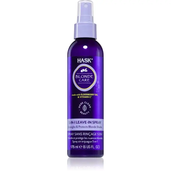 HASK HASK Blonde Care 5-in-1 Leave-In Spray sprej bez ispiranja za plavu kosu 175 ml