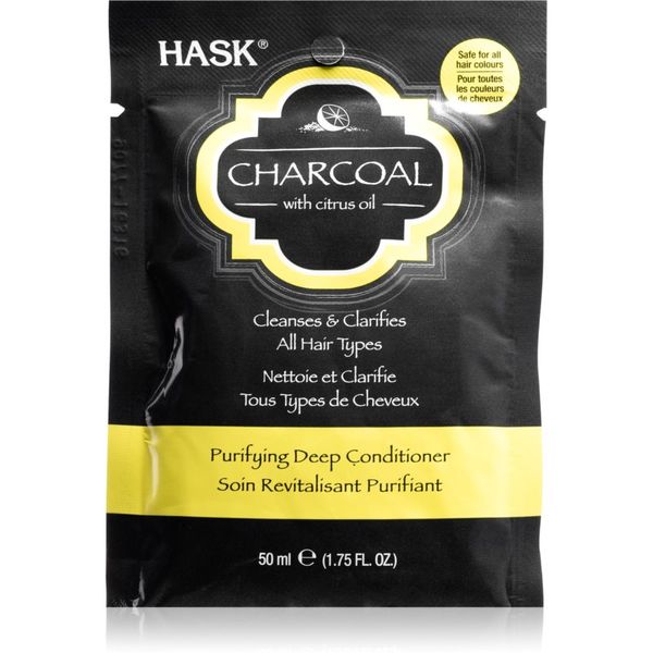 HASK HASK Charcoal with Citrus Oil regenerator za dubinsku ishranu za obnovljanje vlasišta 50 ml