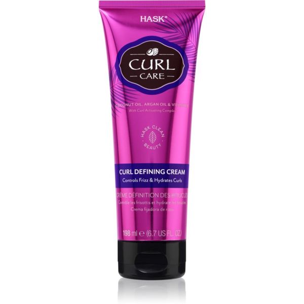 HASK HASK Curl Care krema za definiranje za valovitu i kovrčavu kosu 198 ml