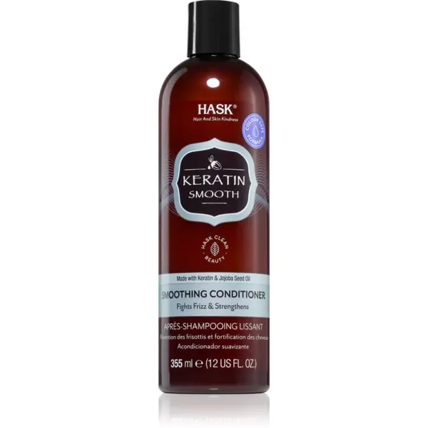 HASK HASK Keratin Protein Smoothing Conditioner regenerator za zaglađivanje za oštećenu, kemijski tretiranu kosu 355 ml