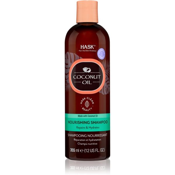 HASK HASK Monoi Coconut Oil njegujući šampon za sjajnu i mekanu kosu 355 ml