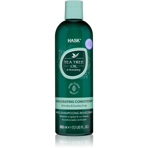 HASK HASK Tea Tree Oil & Rosemary osvježavajući regenerator za suho vlasište i svrbež 355 ml
