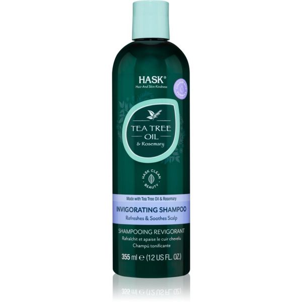 HASK HASK Tea Tree Oil & Rosemary osvježavajući šampon za suho vlasište i svrbež 355 ml