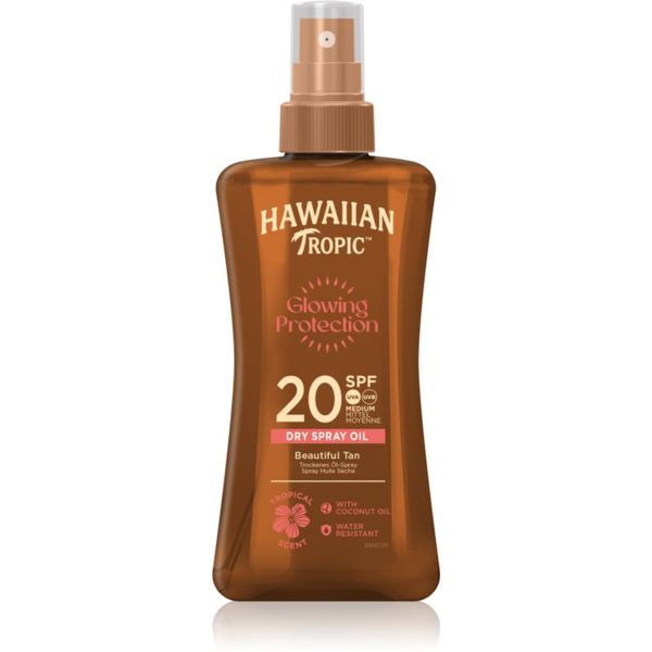 Hawaiian Tropic Hawaiian Tropic Glowing Protection Dry Oil Spray hidratantni gel za sunčanje SPF 20 200 ml