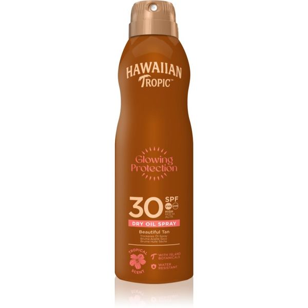 Hawaiian Tropic Hawaiian Tropic Glowing Protection Dry Oil Spray suho ulje za sunčanje u spreju SPF 30 180 ml