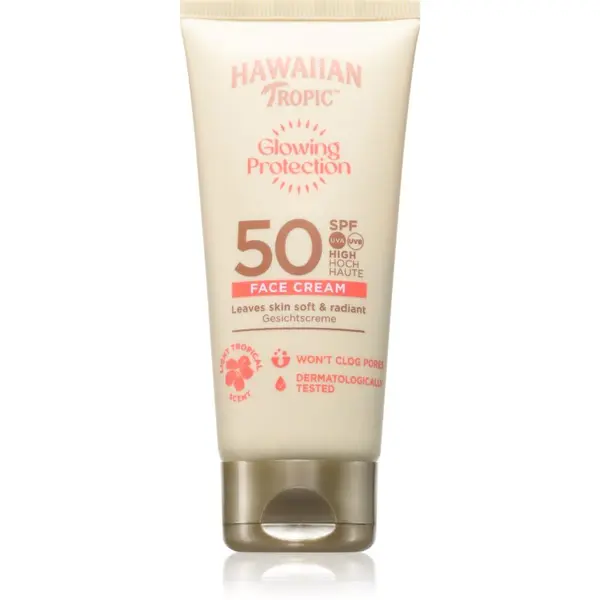 Hawaiian Tropic Hawaiian Tropic Glowing Protection Face Cream krema za sunčanje za lice SPF 50 50 ml