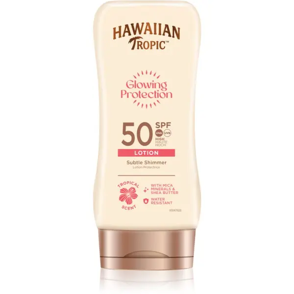 Hawaiian Tropic Hawaiian Tropic Glowing Protection Sunscreen Lotion mlijeko za sunčanje SPF 50 170 ml