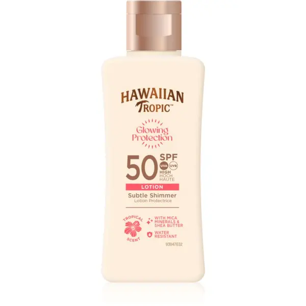 Hawaiian Tropic Hawaiian Tropic Glowing Protection Sunscreen Lotion mlijeko za sunčanje SPF 50 75 ml