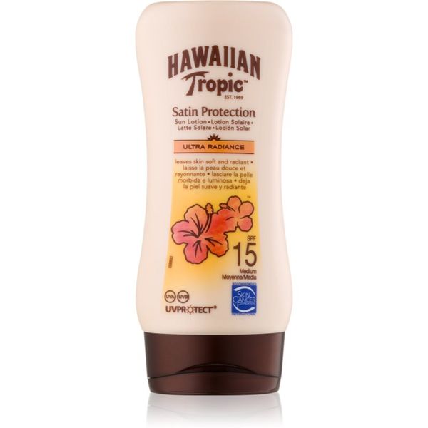 Hawaiian Tropic Hawaiian Tropic Satin Protection vodootporno mlijeko za sunčanje SPF 15 180 ml