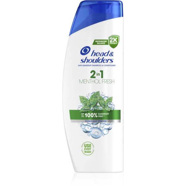 Head & Shoulders Head & Shoulders Menthol Fresh 2in1 šampon i regenerator 2 u 1 protiv peruti 400 ml
