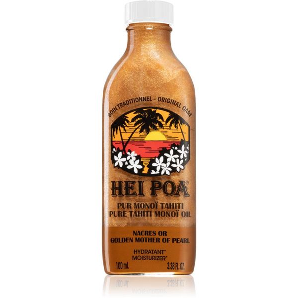 Hei Poa Hei Poa Pure Tahiti Monoï Oil Golden Mother of Pearl multifunkcionalno ulje sa šljokicama 100 ml