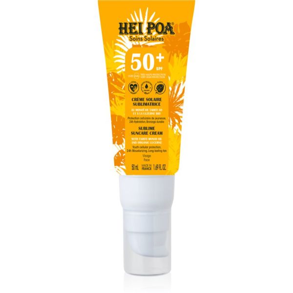 Hei Poa Hei Poa Suncare krema za sunčanje SPF 50+ za lice 50 ml
