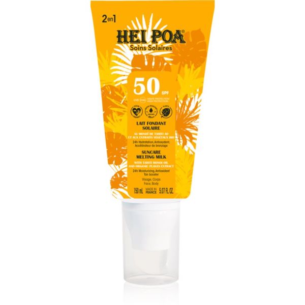 Hei Poa Hei Poa Suncare mlijeko za sunčanje za lice i tijelo SPF 50 150 ml