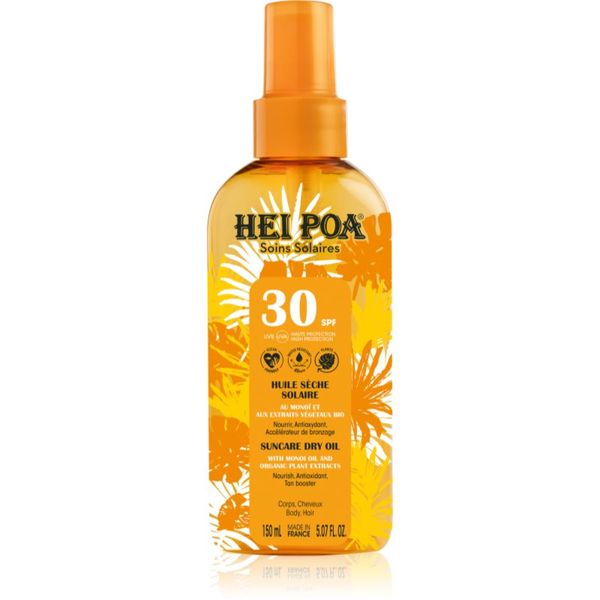 Hei Poa Hei Poa Tahiti Monoi Oil Tahiti Monoi Oil suho ulje za sunčanje SPF 30 150 ml