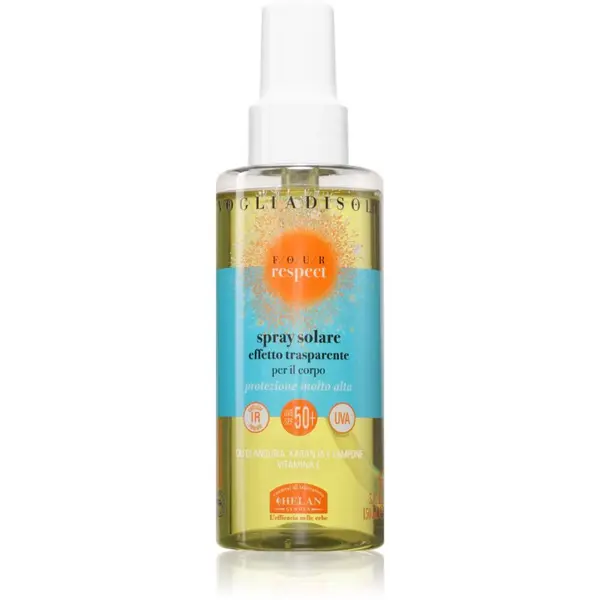 Helan Helan VOGLIA DI SOLE FOUR RESPECT Suntan Spray SPF50+ zaštitni sprej za sunčanje SPF 50+ 150 ml