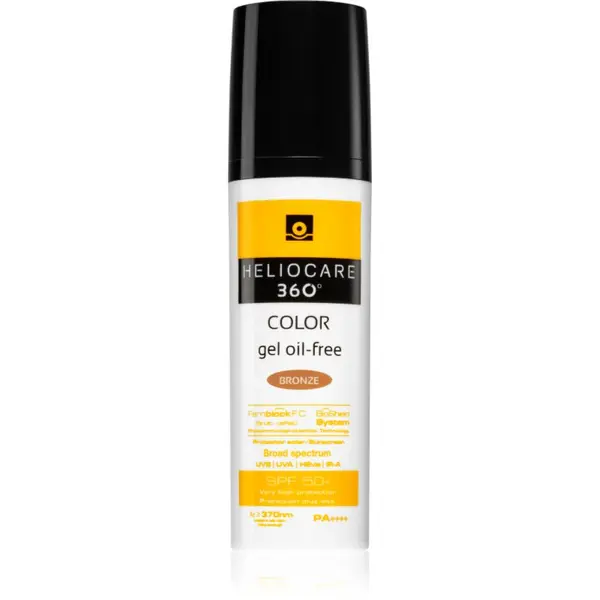 Heliocare Heliocare 360° Color Gel Oil-Free tonirajući zaštitni gel SPF 50+ nijansa Bronze 50 ml