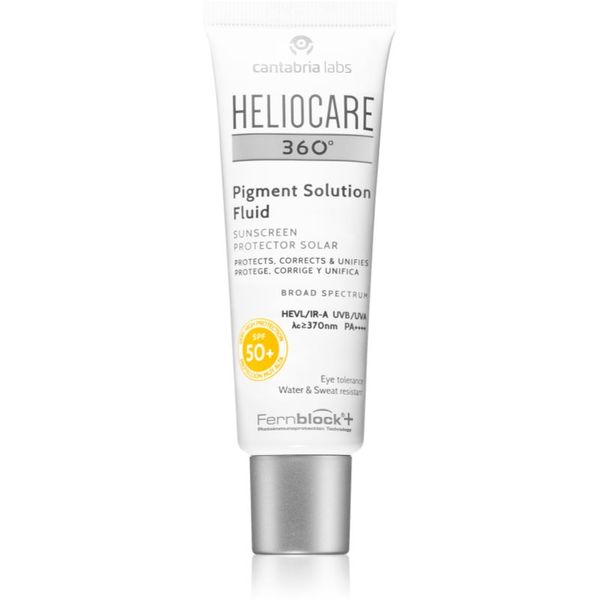 Heliocare Heliocare 360° fluid za sunčanje za lice protiv pigmentnih mrlja SPF 50+ 50 ml