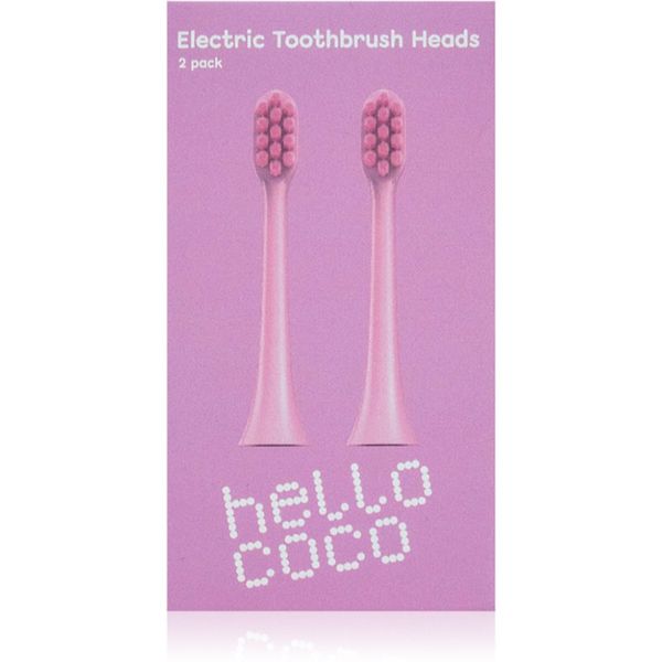 Hello Coco Hello Coco Electric Toothbrush Heads Pink zamjenske glave za zubnu četkicu 2 kom